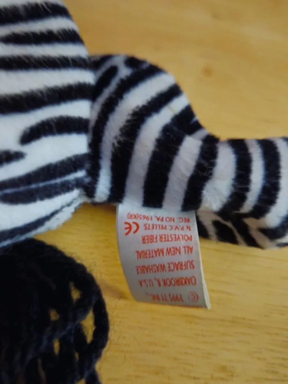 Ty Beanie Baby Ziggy Tags Attached